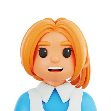 Female Cook  3D Icon