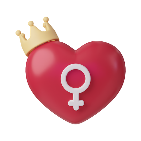 Female Crown  3D Icon