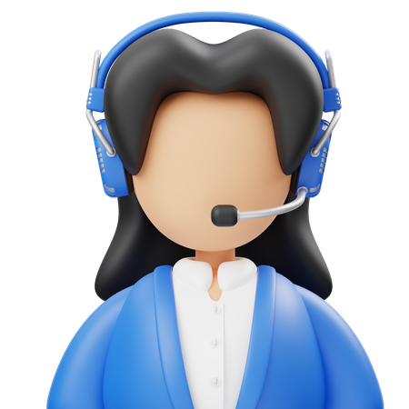 Female Customer Service  3D Icon