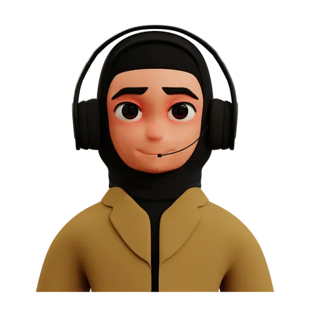 Female Customer Service  3D Icon