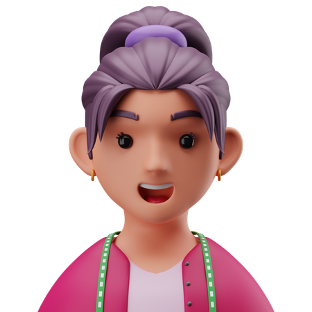 Female Designer  3D Icon