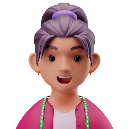 Female Designer  3D Icon