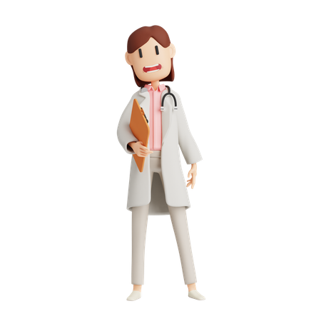 Female Doctor  3D Icon