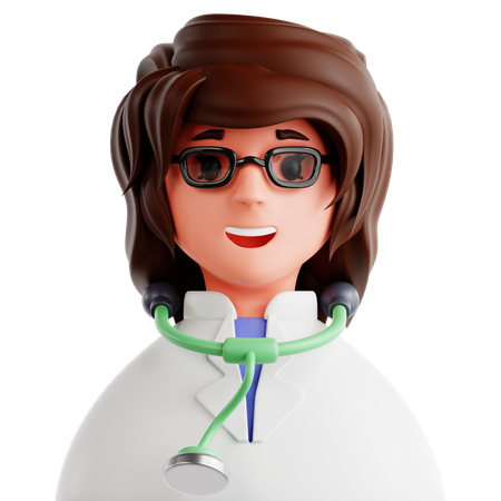 Female Doctor  3D Icon