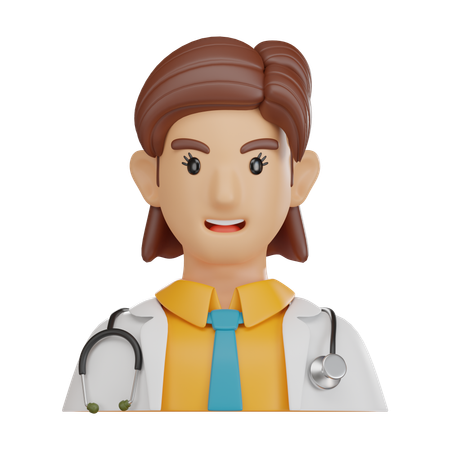 Female Doctor  3D Icon