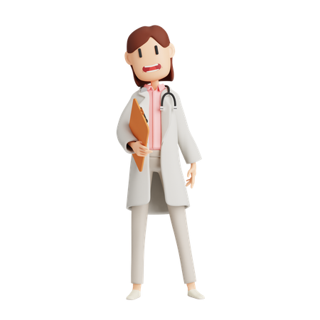 Female Doctor  3D Icon