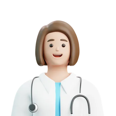 Female Doctor  3D Icon