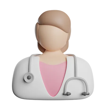 Female Doctor  3D Icon