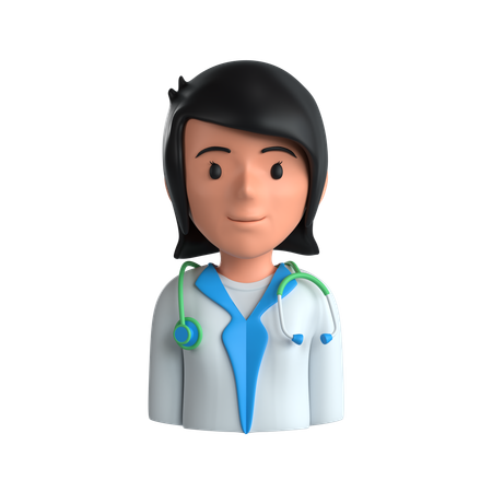 Female Doctor  3D Icon