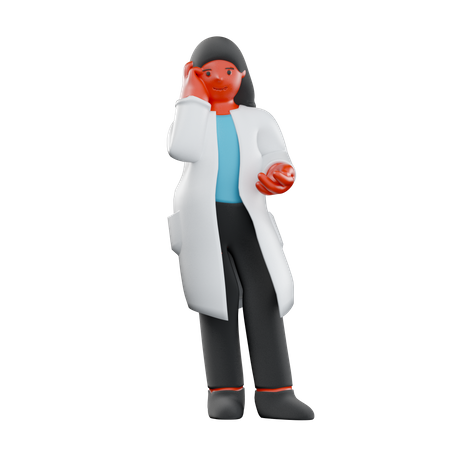 Female Doctor  3D Illustration