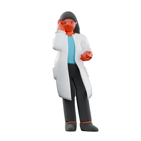 Female Doctor  3D Illustration