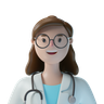 woman doctor 3d logo