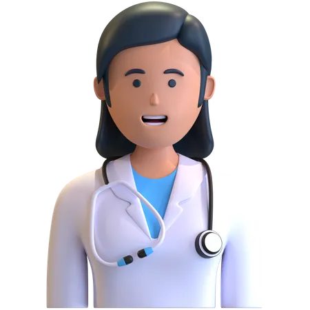 Female doctor  3D Illustration