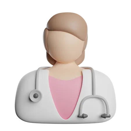 Female Doctor 3D Icon