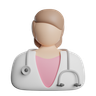 3d woman surgeon emoji