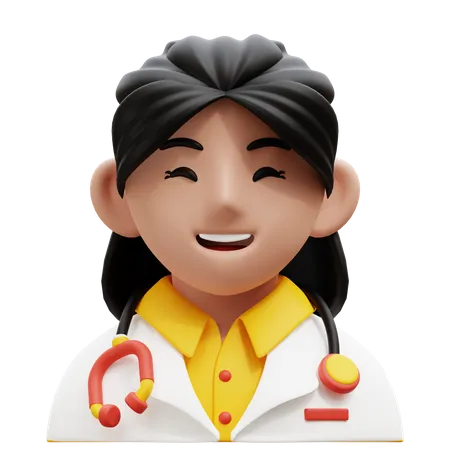 Female Doctor 3D Icon