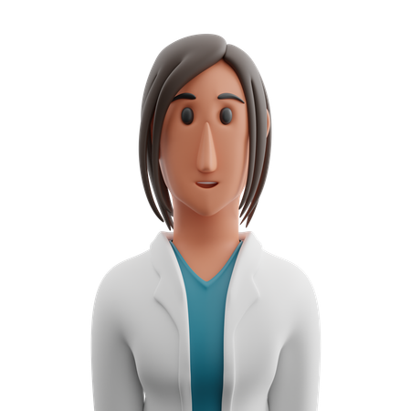 Female doctor avatar  3D Icon