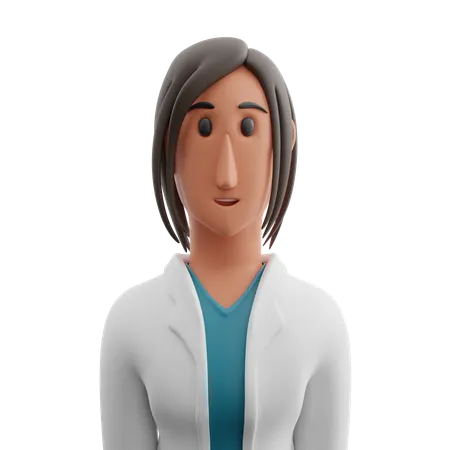 Female doctor avatar  3D Icon