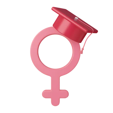 Educational Achievement Female Icon International Womens Day 3 D Illustration Feminism Independence Freedom Empowerment Activism For Women Rights 3D Icon