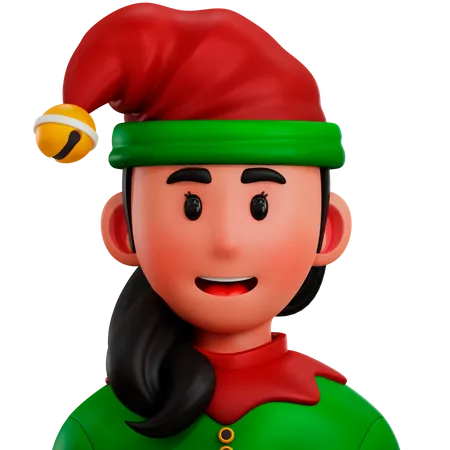 Female Elf  3D Icon