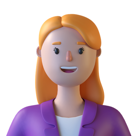 Female Employee  3D Icon