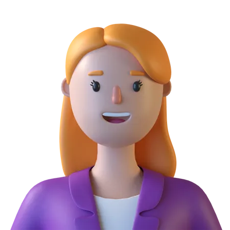 Female Employee  3D Icon