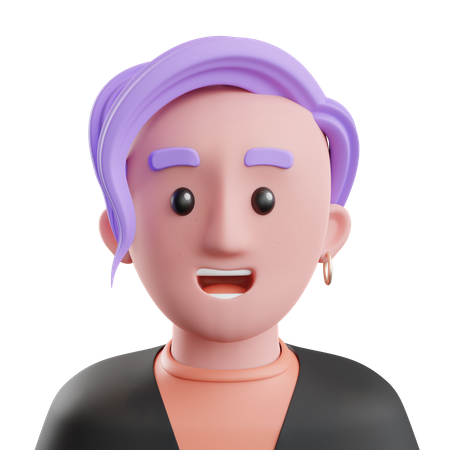 Female Employee  3D Illustration