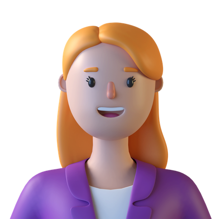 Female Employee 3D Illustration