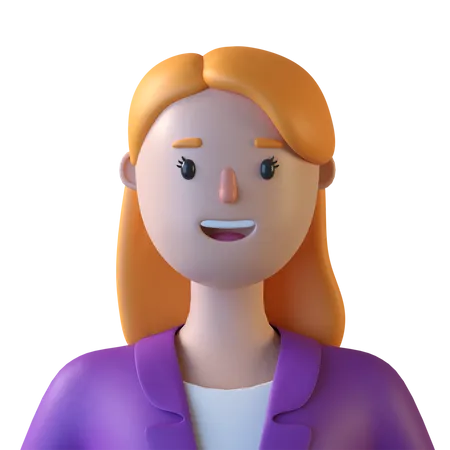 Female Employee 3D Icon