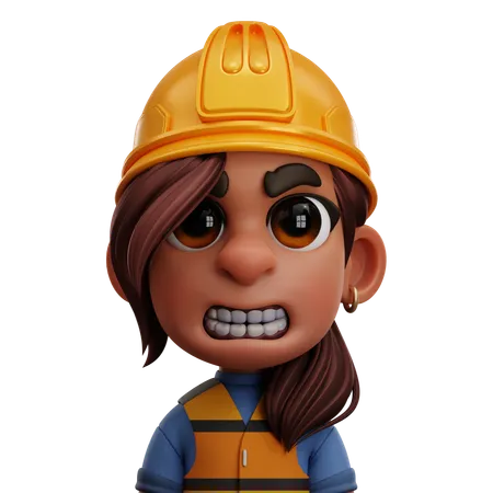 FEMALE ENGINEER  3D Icon