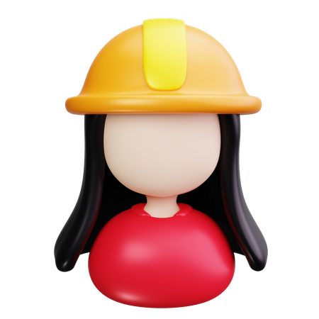 Female Engineer  3D Icon