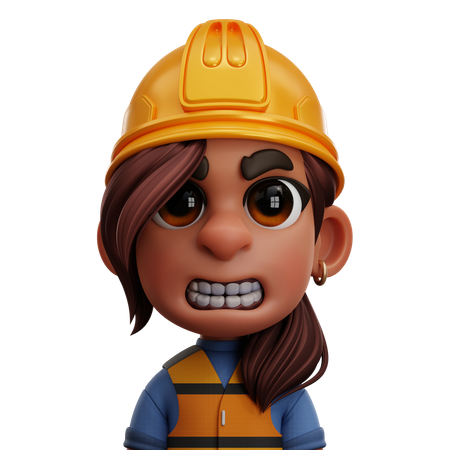 FEMALE ENGINEER  3D Icon