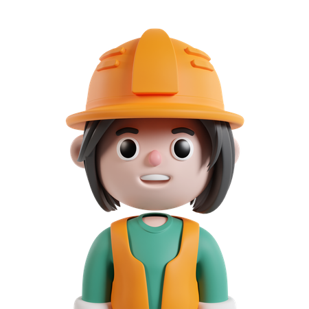 Female Engineer  3D Icon