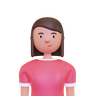 3d female face emoji