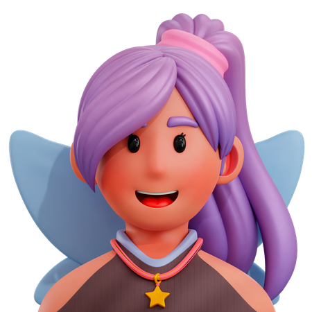 Female Fairy  3D Icon