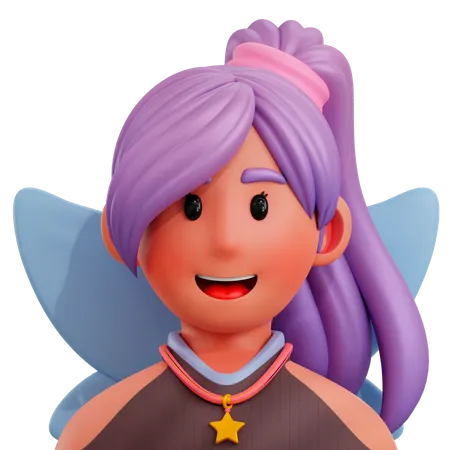 Female Fairy  3D Icon