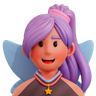 3d female fairy emoji