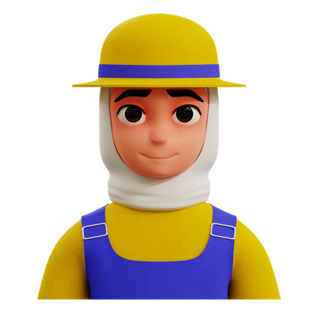 Female Farmer  3D Icon