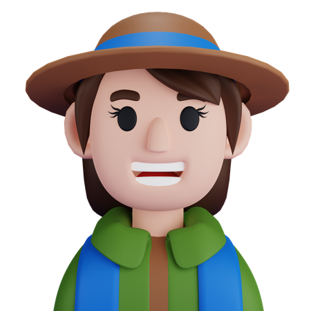 Female Farmer  3D Icon