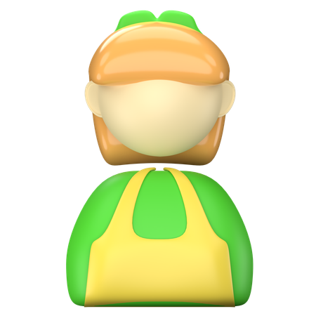 Female Farmer  3D Icon