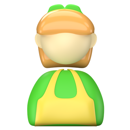 Female Farmer  3D Icon