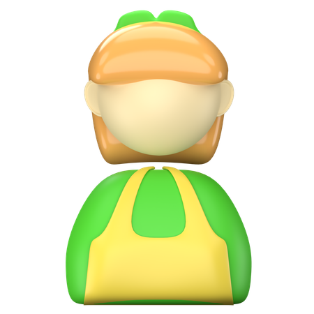 여성 농부  3D Icon