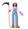 Female farmer with Scythe