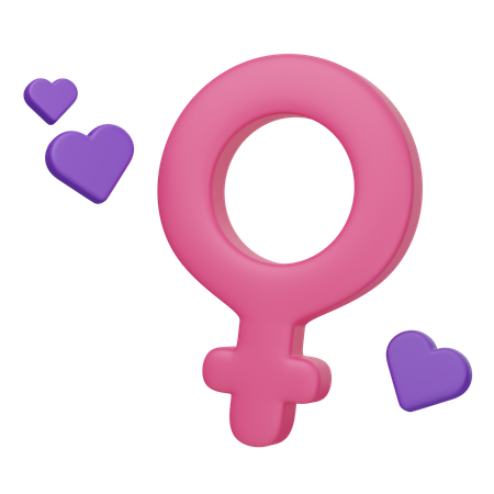 Female Gender  3D Icon