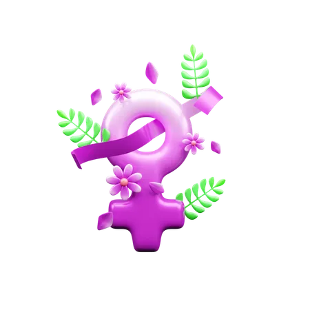 Female Gender  3D Icon