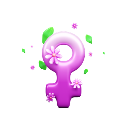 Female Gender  3D Icon