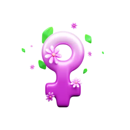 Female Gender  3D Icon