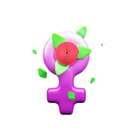 Female Gender  3D Icon