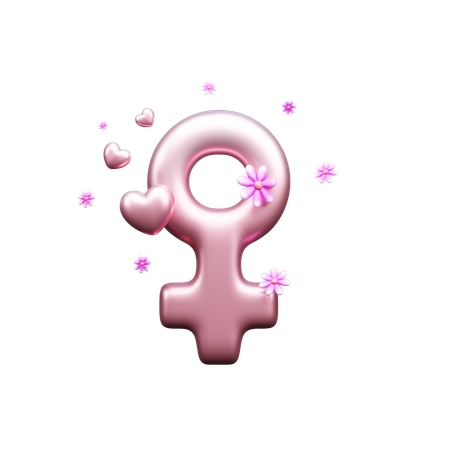 Female Gender  3D Icon