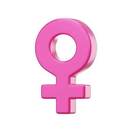 Female Gender Symbol  3D Icon